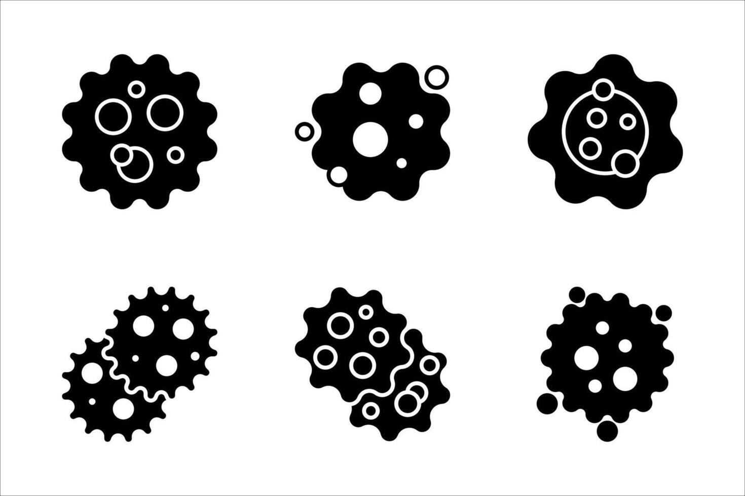 cancer icon set vector
