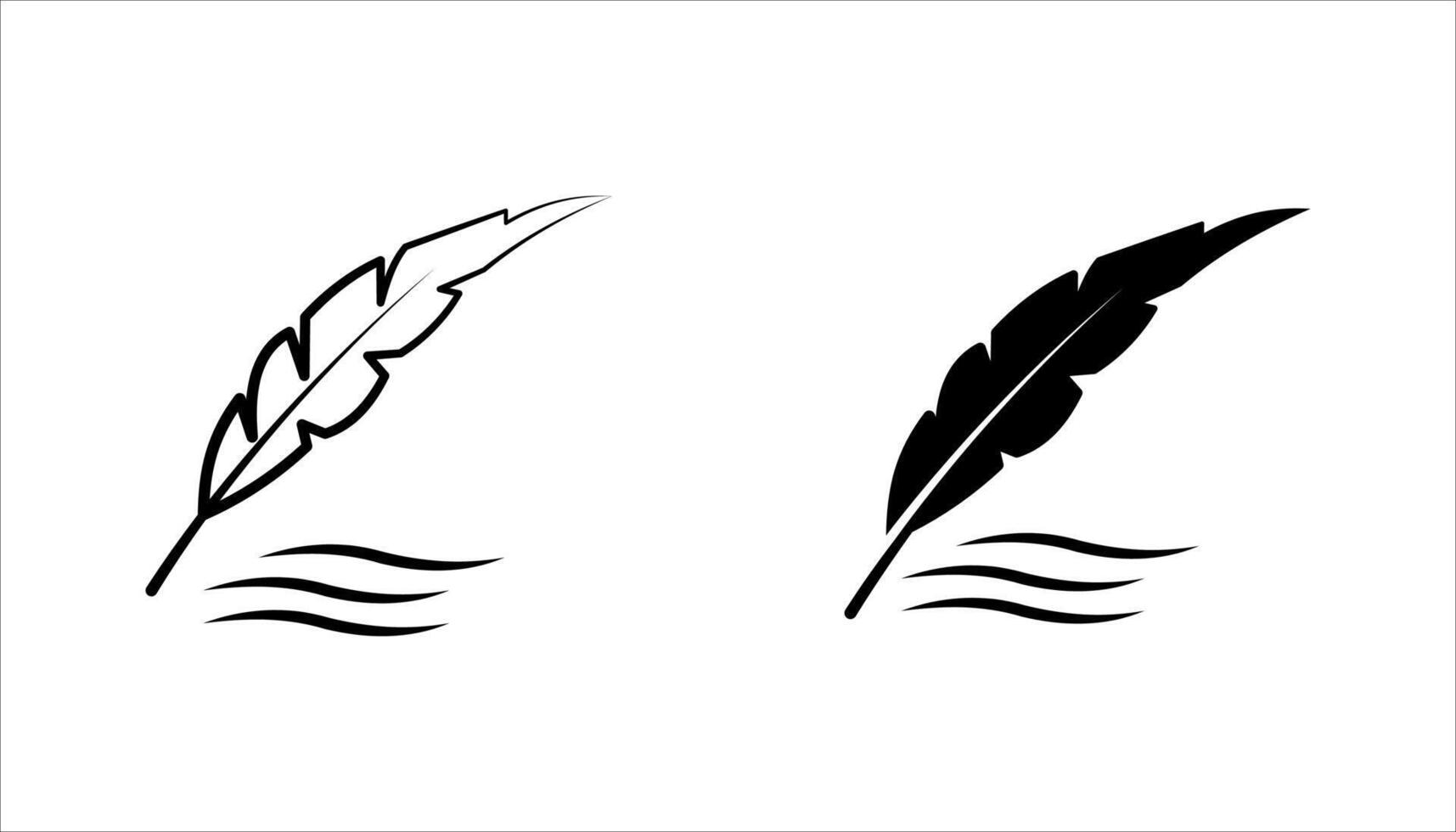 Quill writing icon, vector