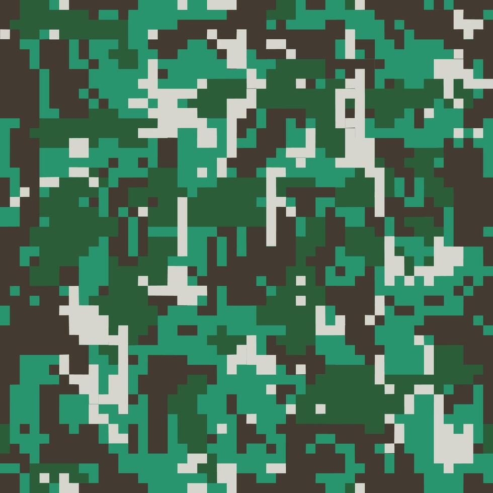 Digital camo. Seamless camouflage pattern. Military modern texture vector
