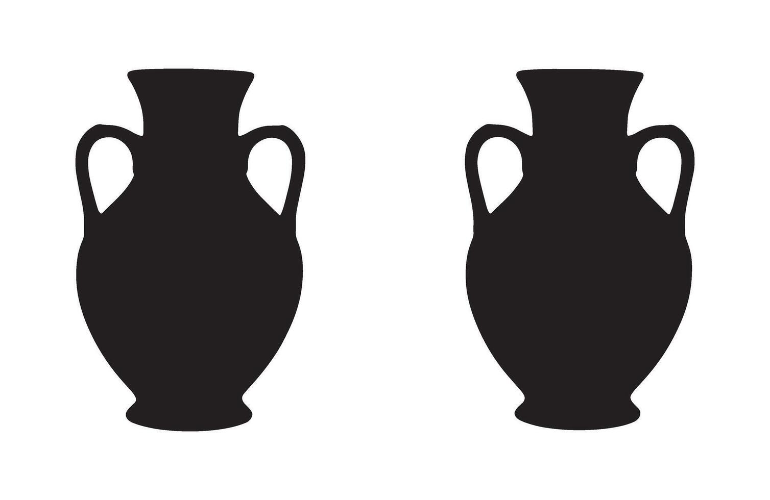 Elegant floral bouquet in glass vases vector