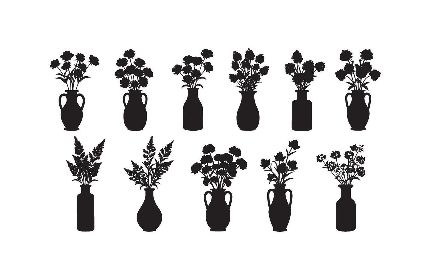 Classic floral vase with intricate design vector