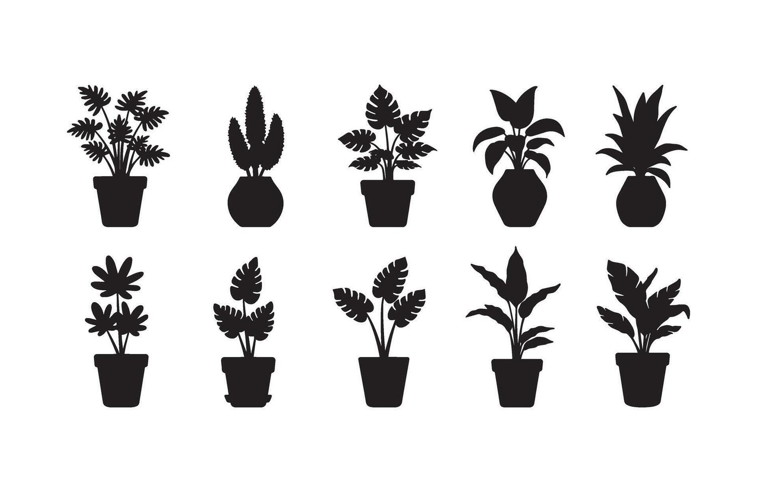 Aesthetic vase filled with garden flowers vector