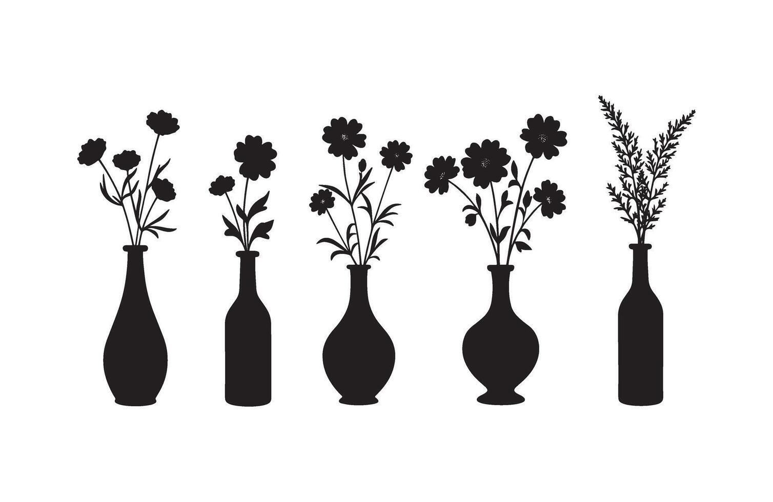 Floral home centerpiece with charming vases vector