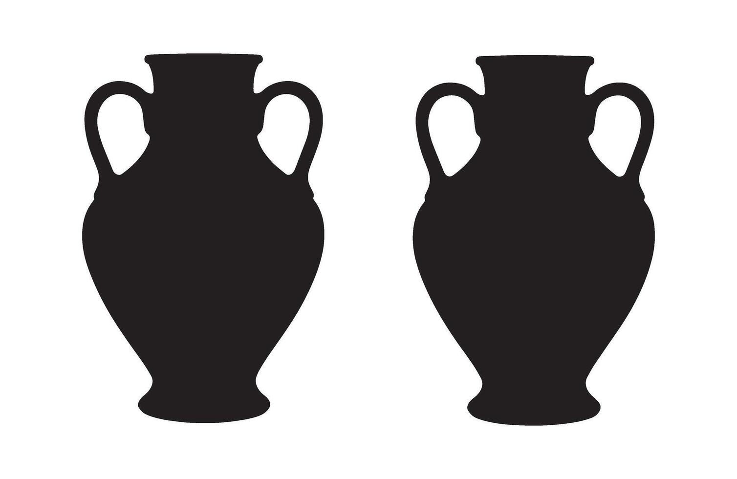 Aesthetic home styling with flower vases vector