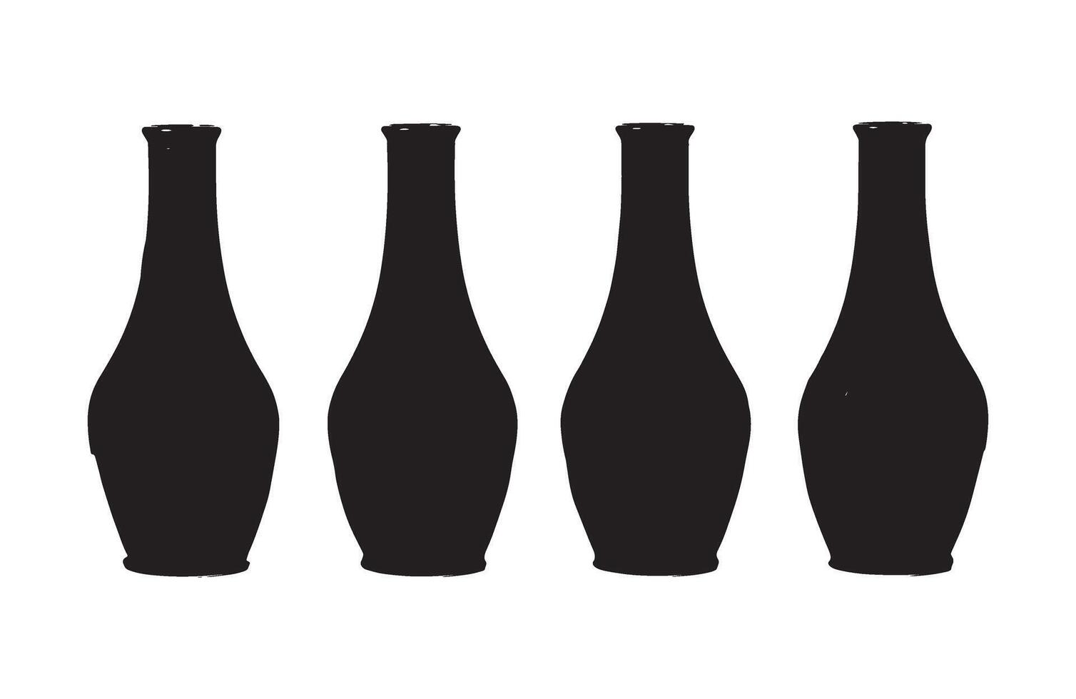 Elegant home accessories with flower vases vector