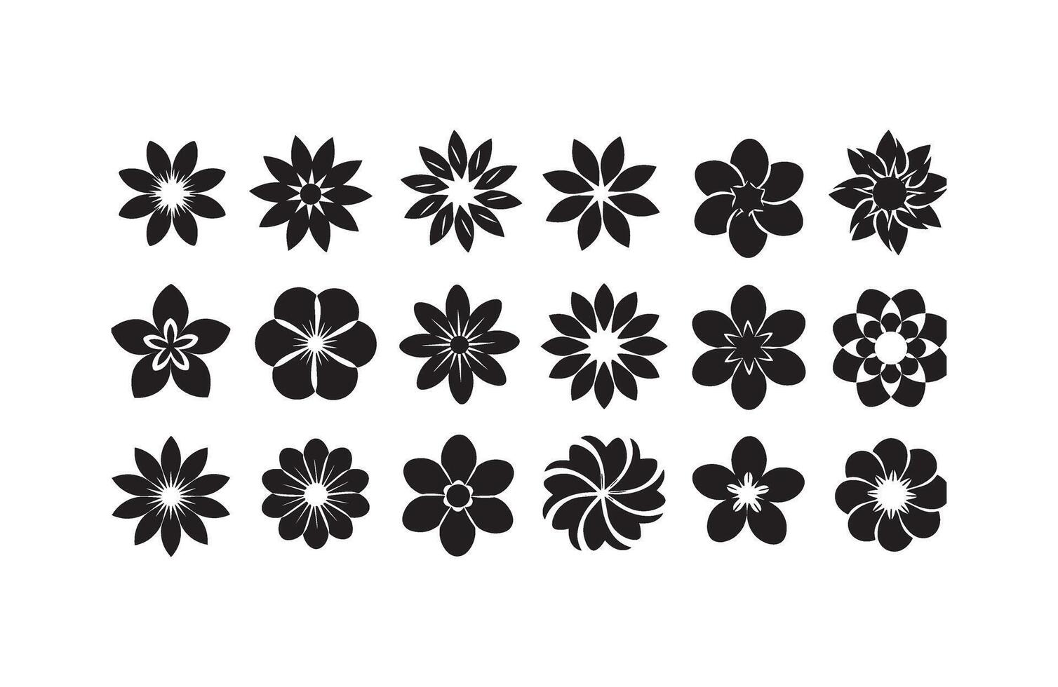Botanical Petal Illustrations for Designers vector