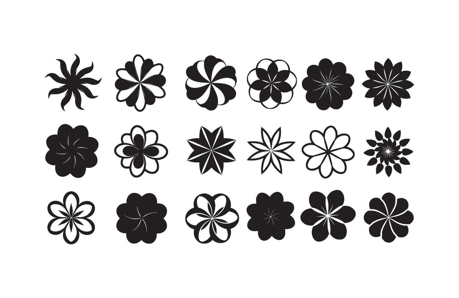 Customizable Bloom Art Set for Creators vector