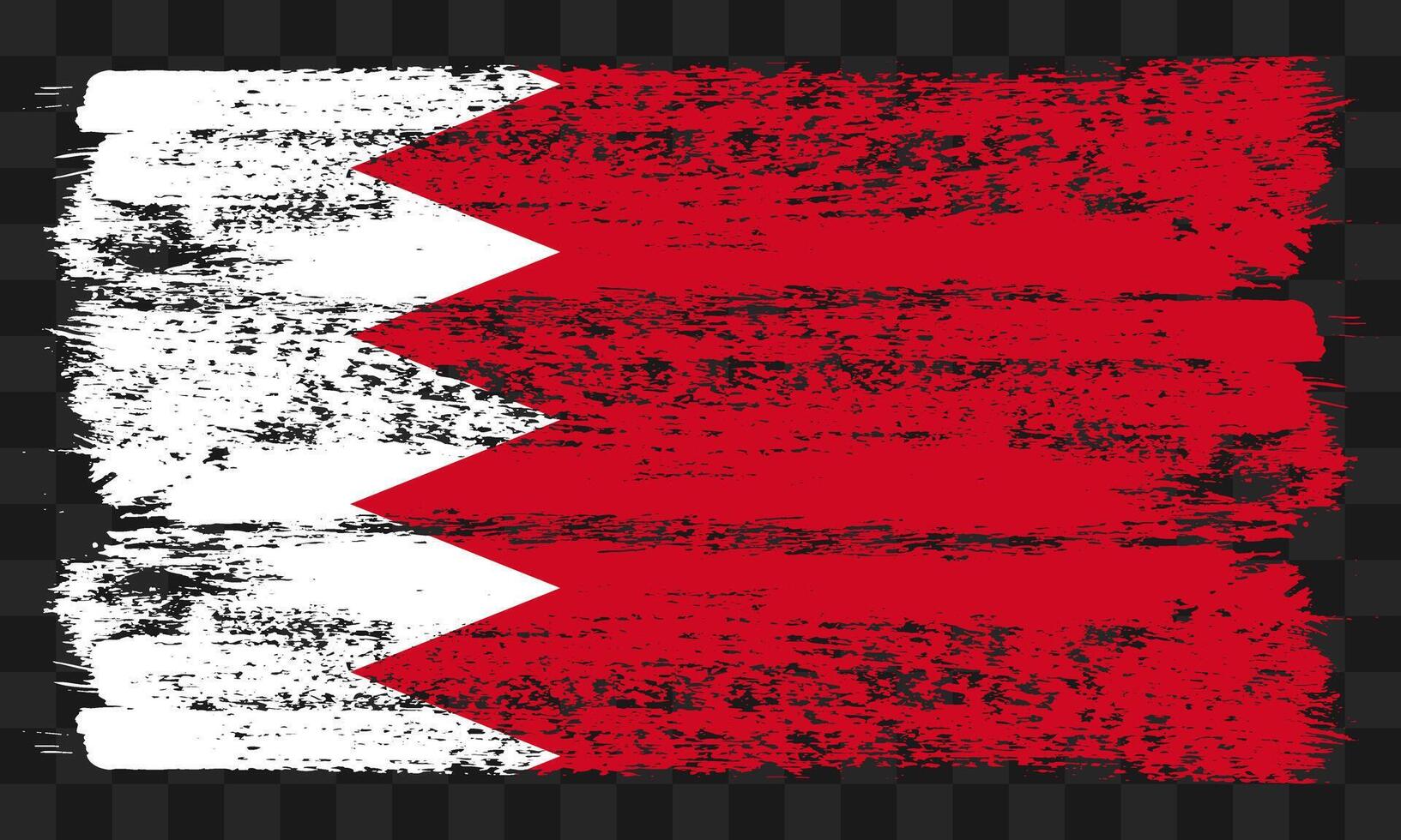 Bahrain flag in grunge style vector