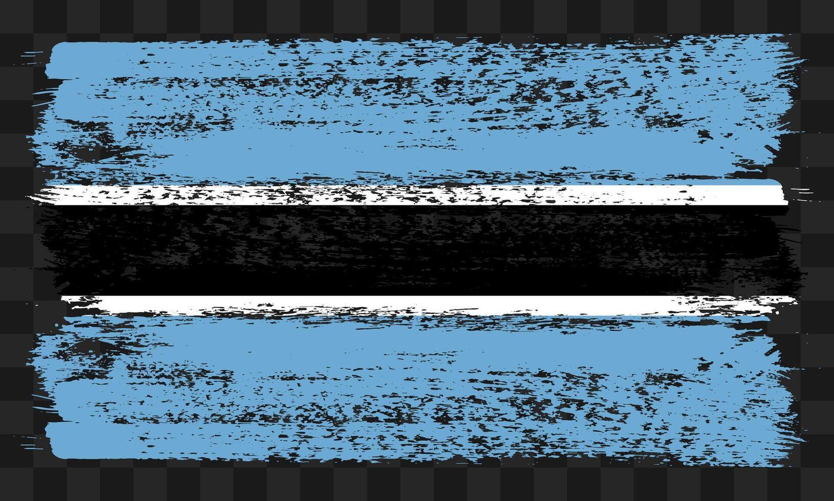 Botswana flag in grunge style vector