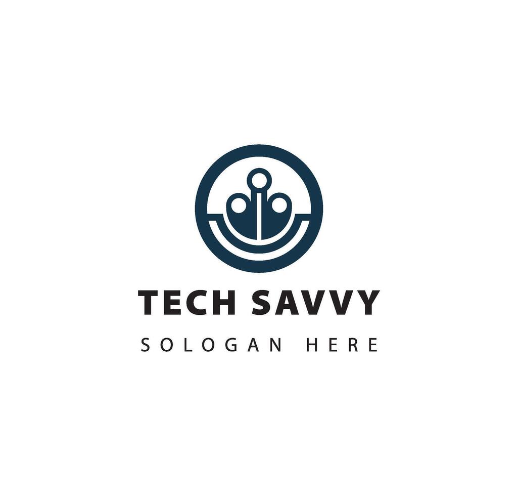 TECH SAVVY tech logo vector