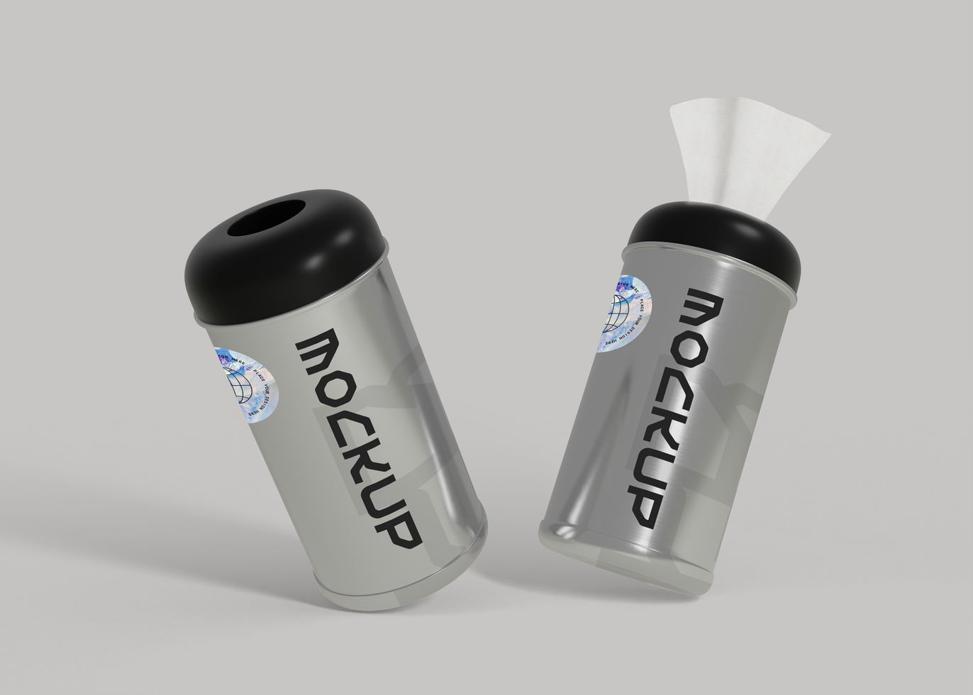 Tissue Tube Mockup for Custom Branding and Product Design psd