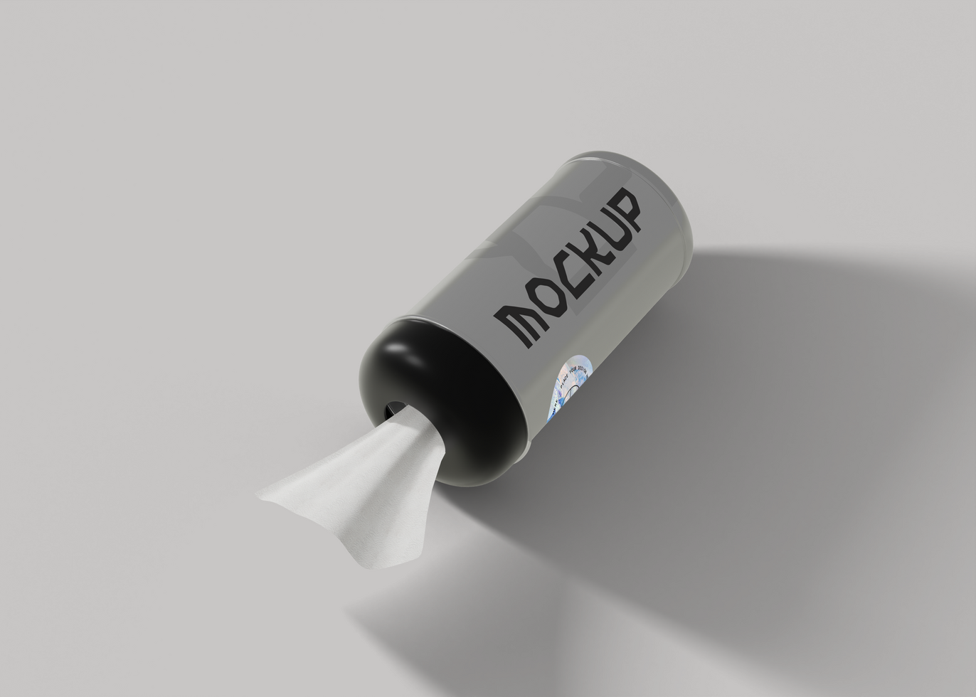 Tissue Tube Mockup for Custom Branding and Logo Display psd