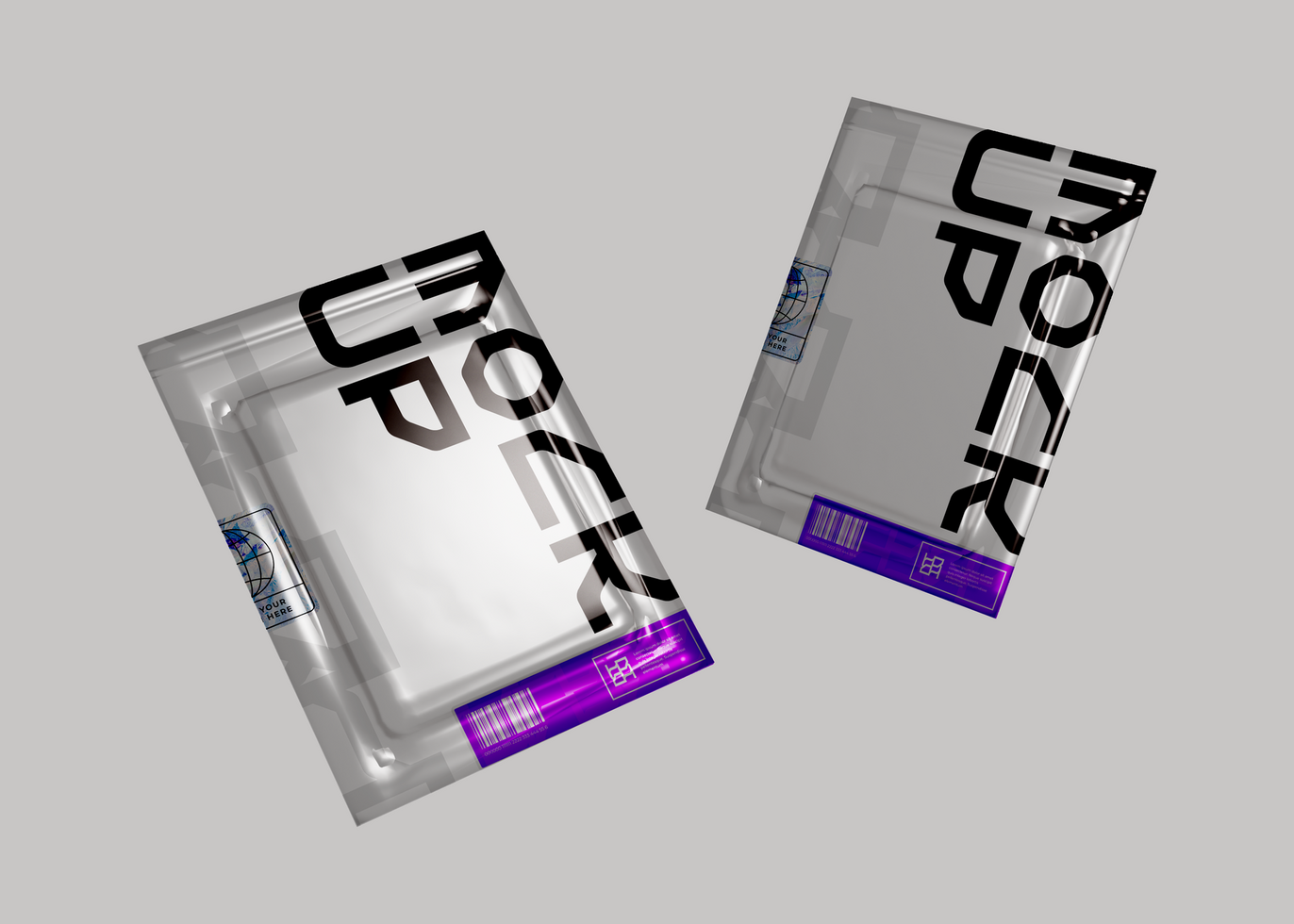 Retail Ready Vacuum Sealed Pack Mockup for Premium Product Branding psd