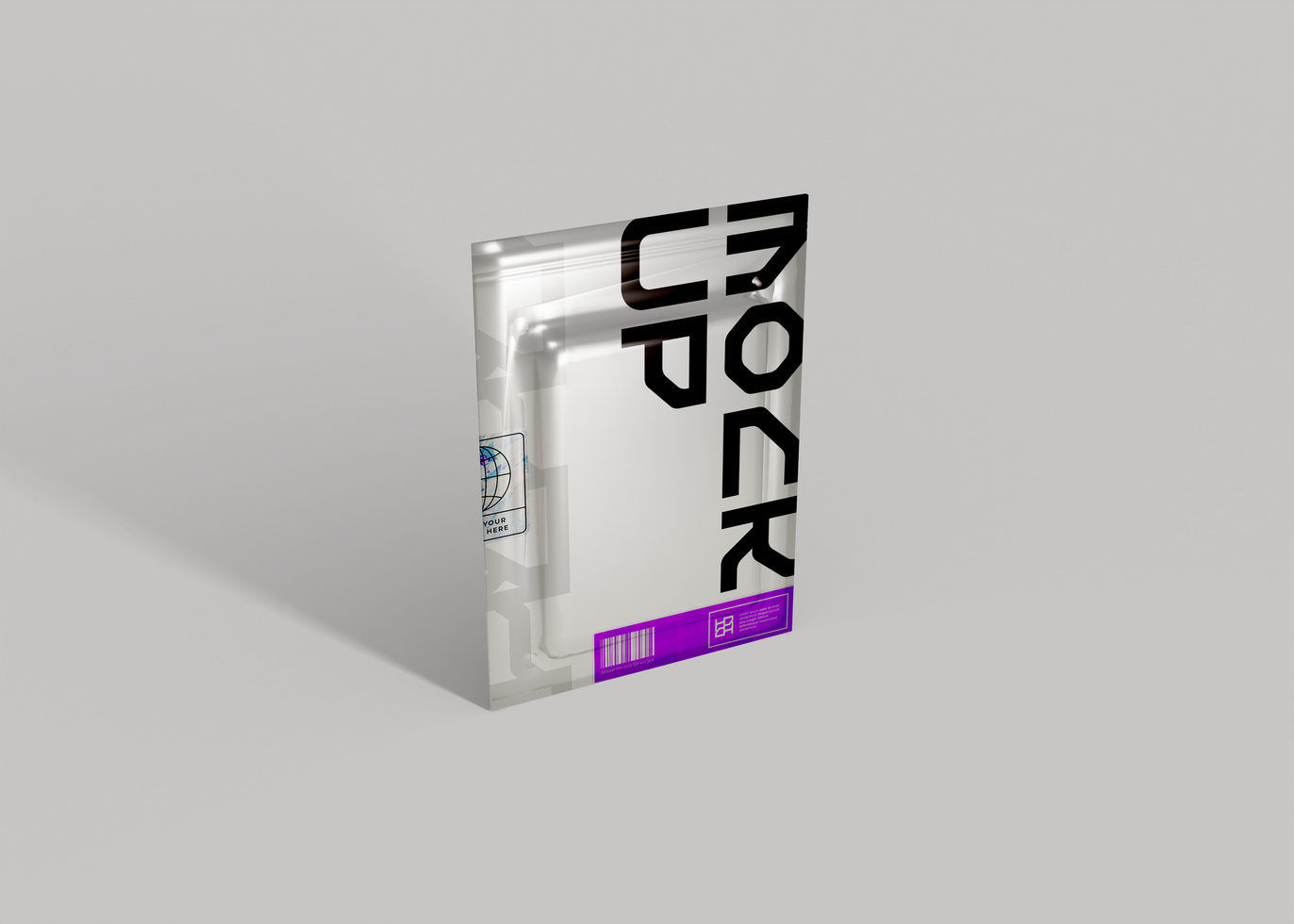 Custom Vacuum Sealed Pack Mockup for Branding and Packaging Design psd