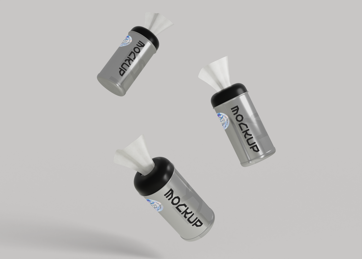 Tissue Tube Mockup for High-End Branding and Packaging psd
