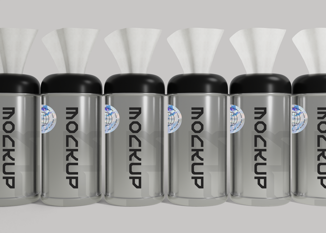 Tissue Tube Mockup for Branding and Packaging Design psd