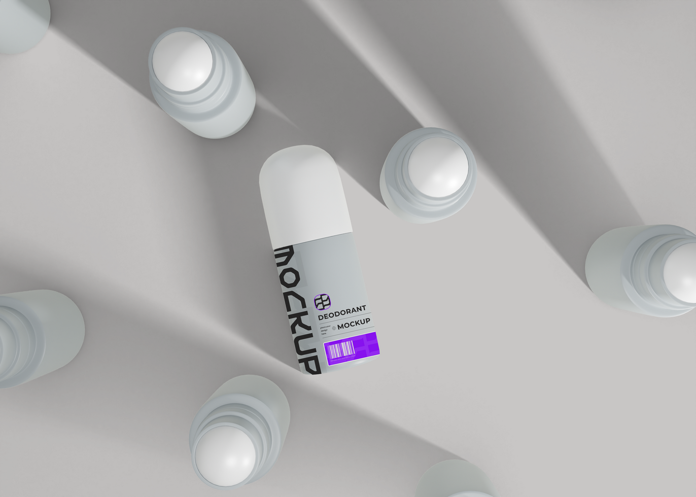 Deodorant Roll On Mockup for Clean and Modern Branding psd