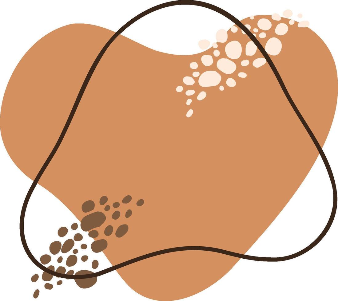 Free Form Trendy Beige and Brown Banner vector
