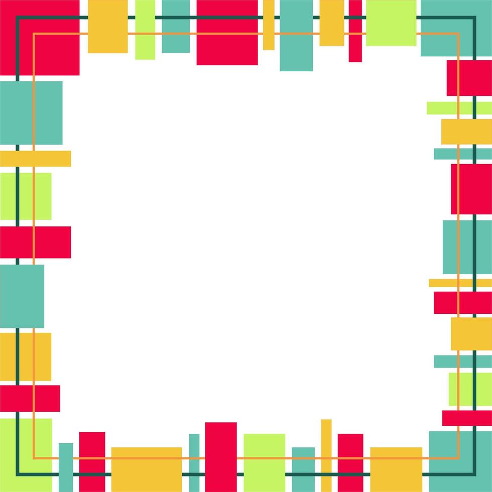 Abstract border frame design. Simple isolated on white background. Trendy abstract border frame for banner, logo, flyer, invitation and design template vector