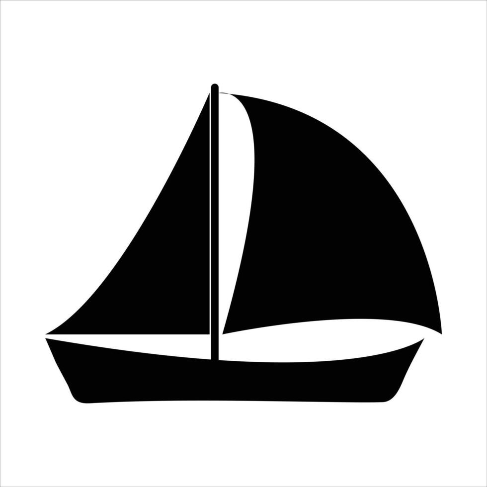 boat in a white background vector