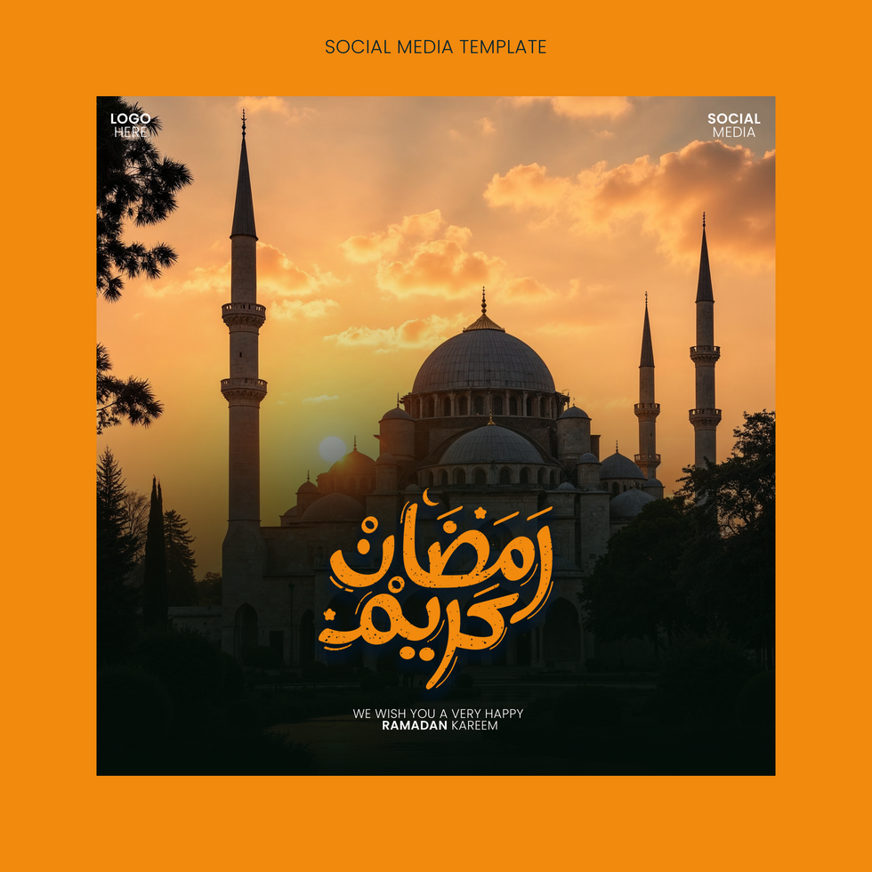 Islamic Banner for Ramzan Kareem, Free Editable Graphic Template psd