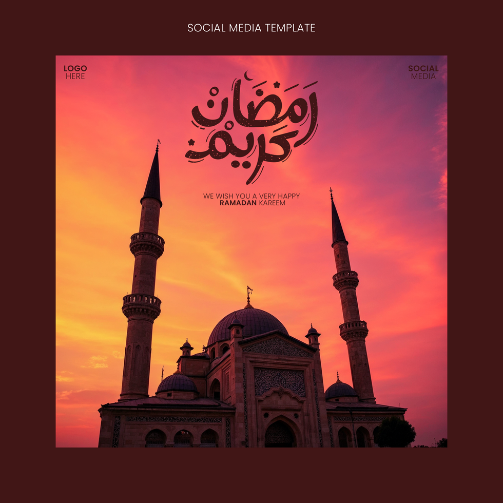 Unique Islamic Ramadan Kareem Design, Customizable Friday Banner Free Download psd