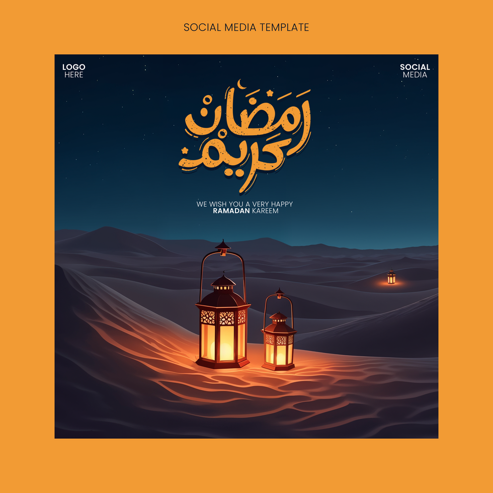 Stylish Editable Template for Ramzan Kareem Islamic Graphic Design psd
