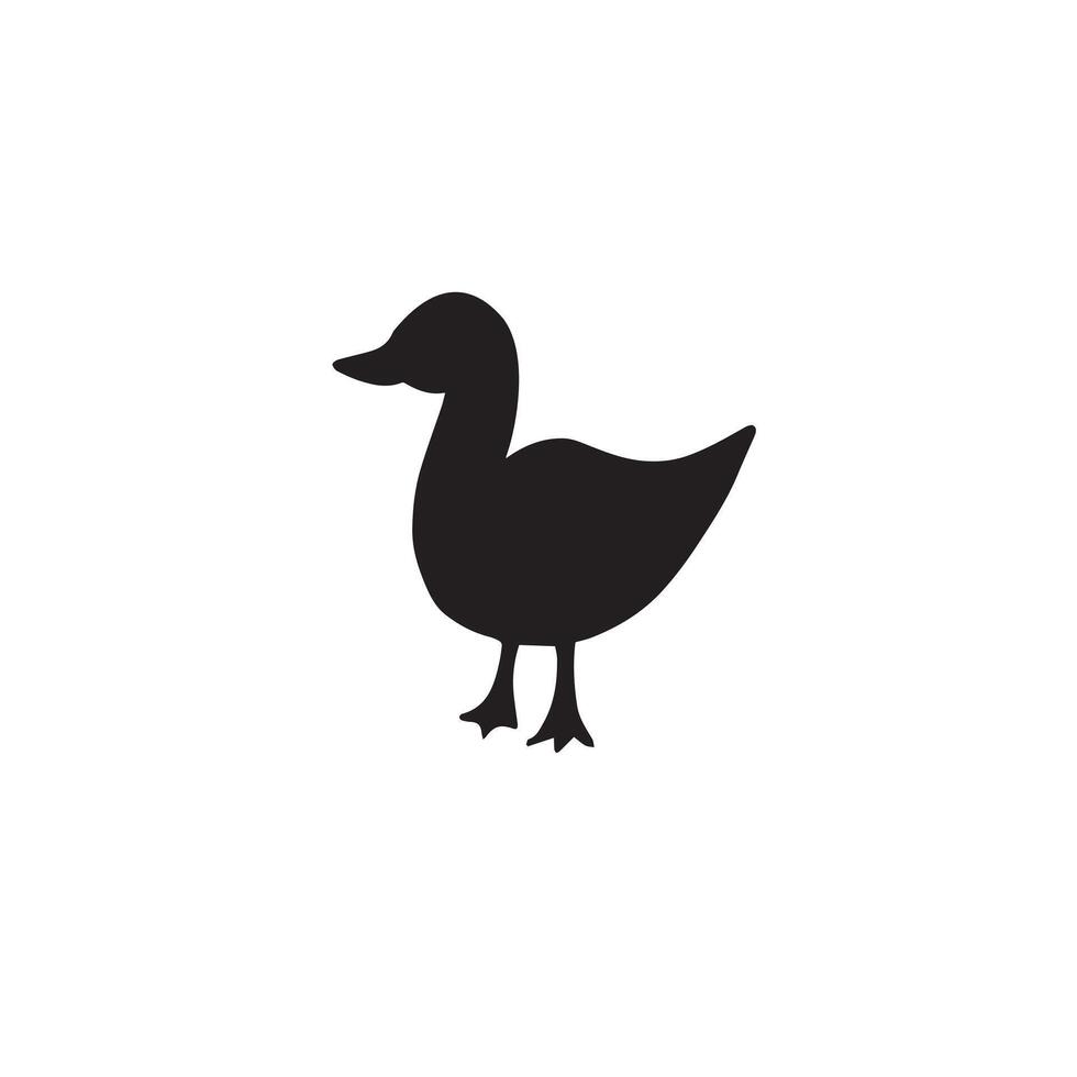 Hand drawn doodle duck vector