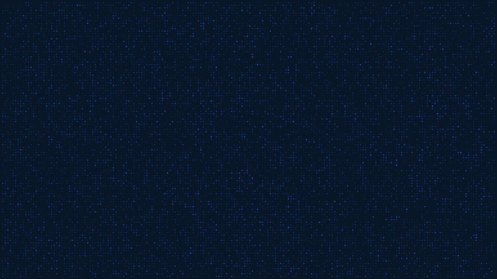 Digital background with blue glowing particles on dark surface, futuristic technology data visualization. vector