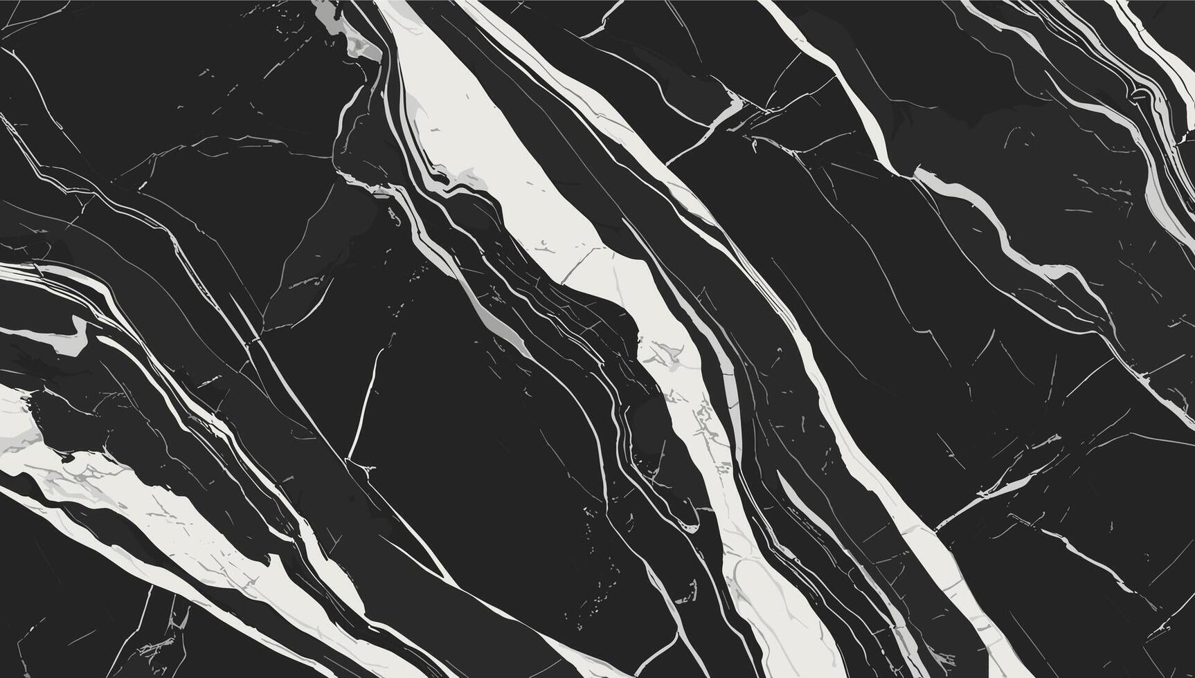 Black and white marble wallpaper with a black and white design vector