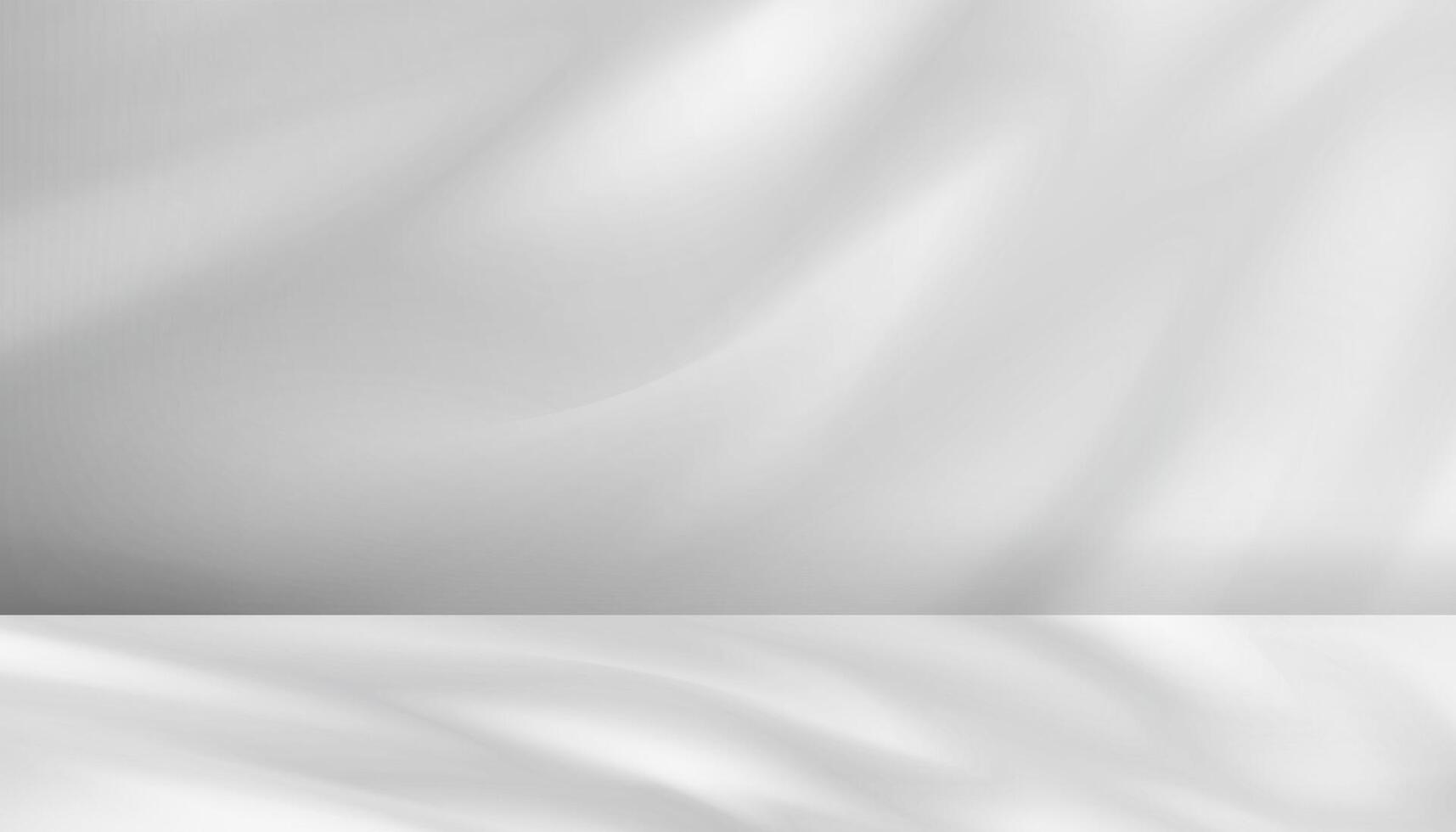 White Background with shadow, light from window on wall grey studio room for product present,Background abstract texture light, shadow leaves on floor,Scene soft gradient sunlight in room interior vector