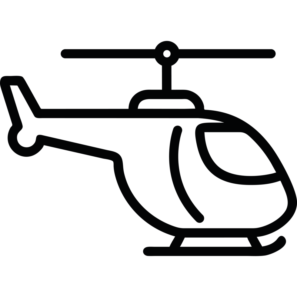 Helicopter element icon isolated png