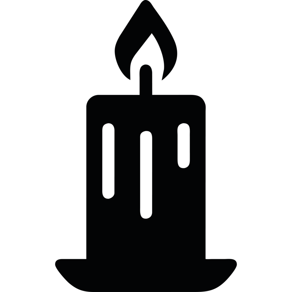 Candle element icon isolated png