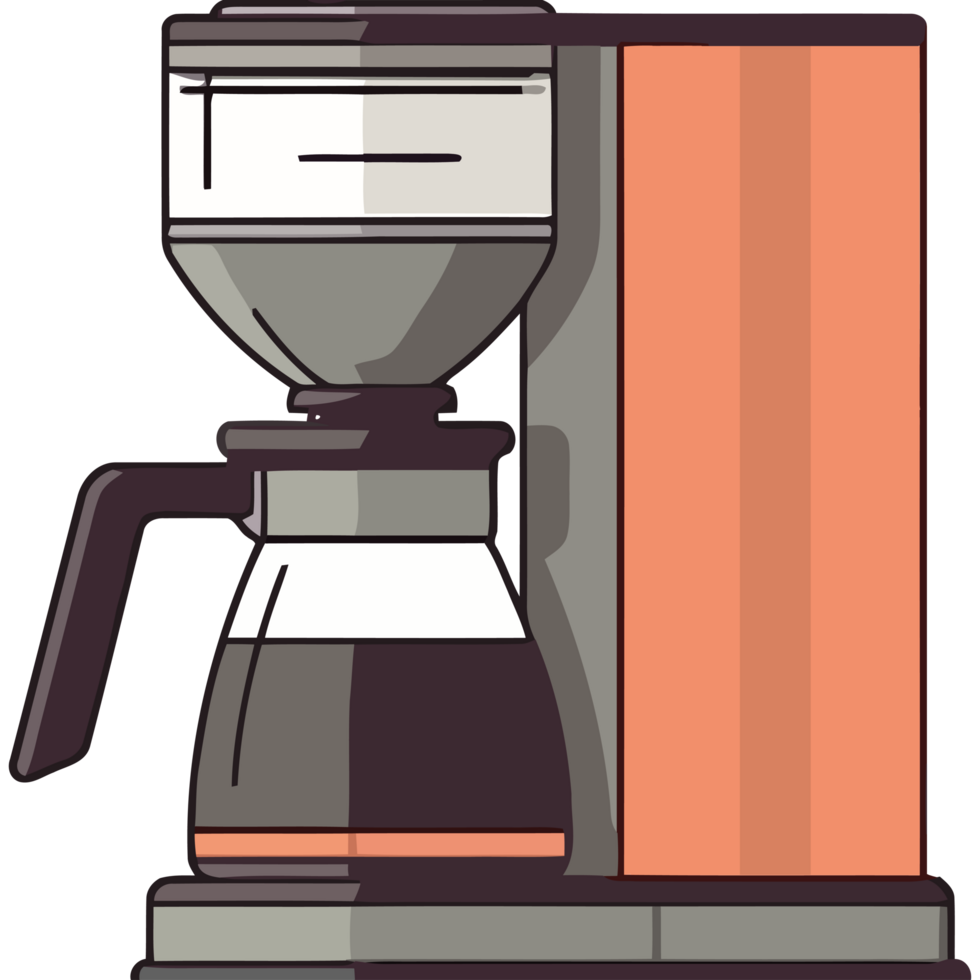 Coffee maker element icon isolated png