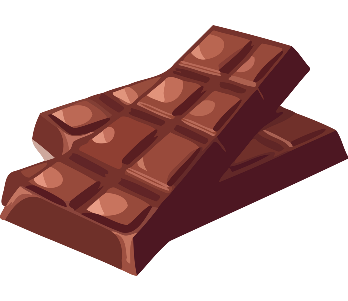 Piece of chocolate element icon isolated png