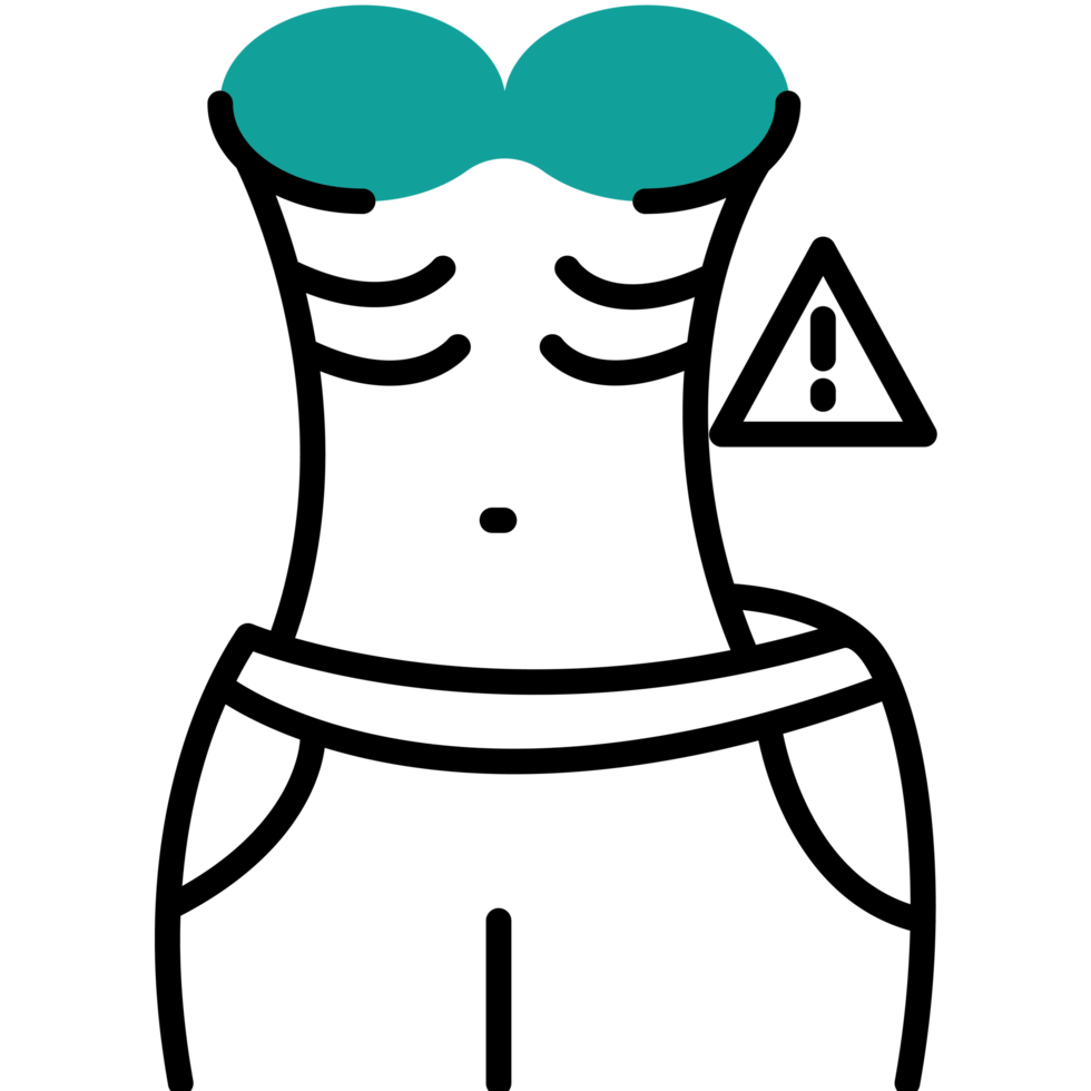 Eating disorder element icon isolated png