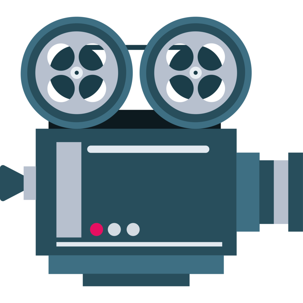 film device with buttons element icon isolated png