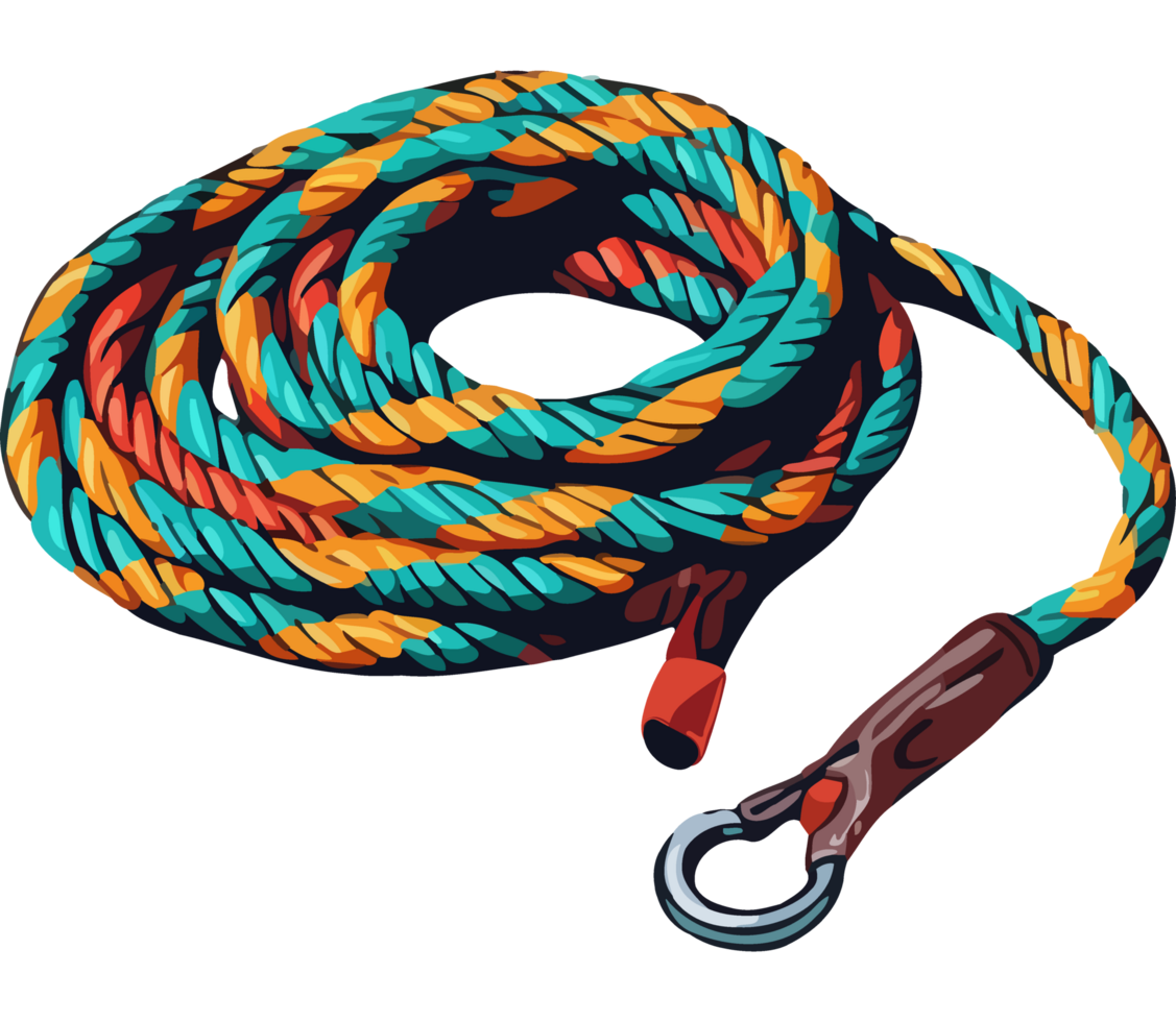 Strength and adventure tied in a knot element icon isolated png