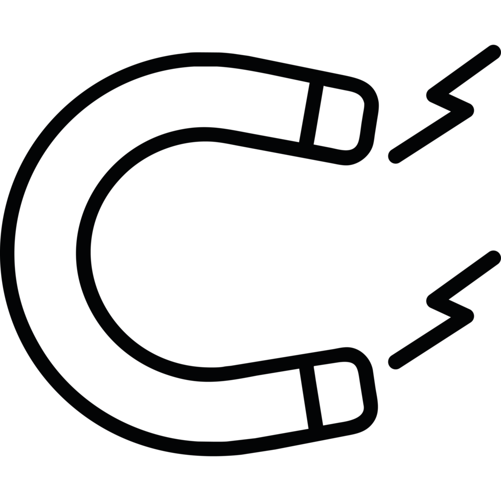 magnet element icon isolated png