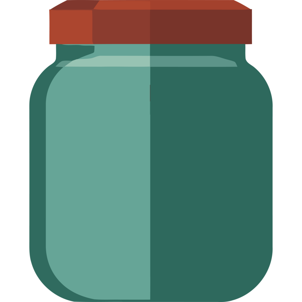 A jar with a lid on a black background png
