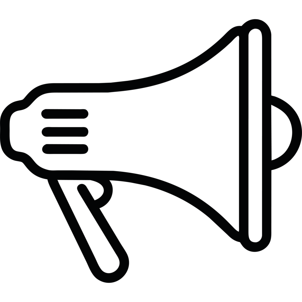 Megaphone element icon isolated png