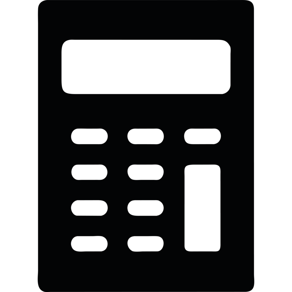 calculator element icon isolated png