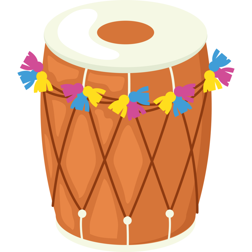 baisakhi festival drum element icon isolated png