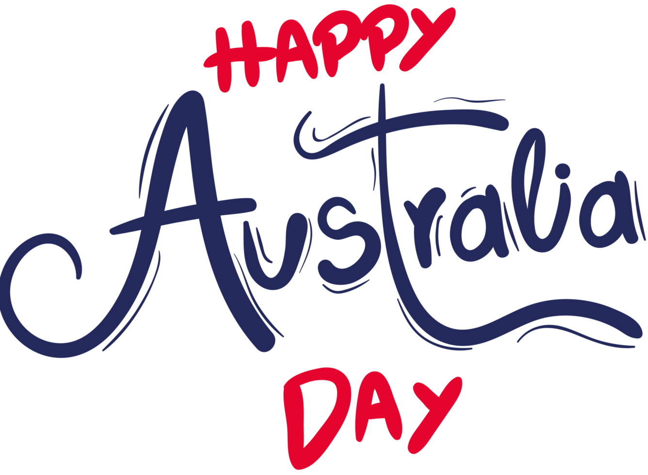 Happy australia day element icon isolated png