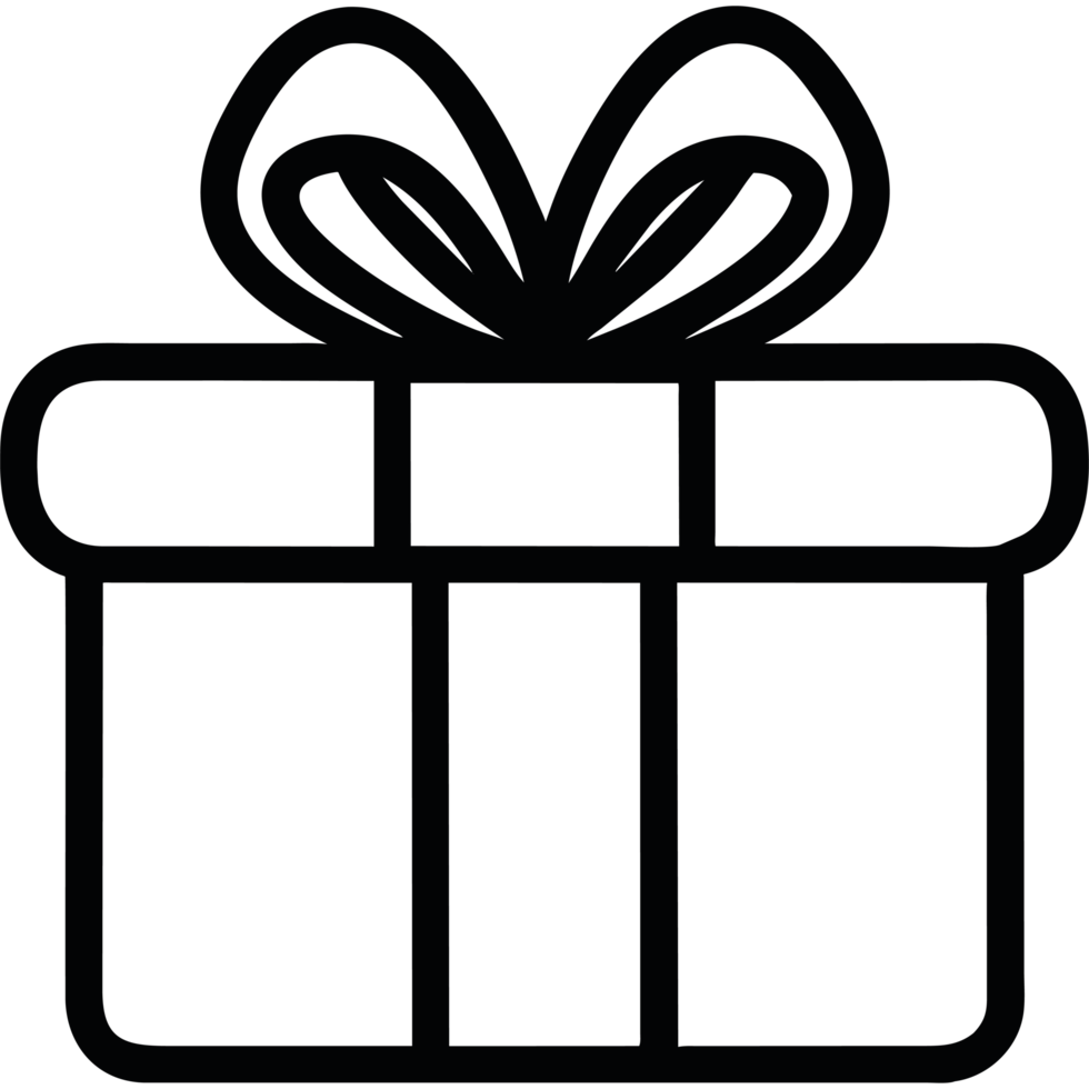 gift box element icon isolated png