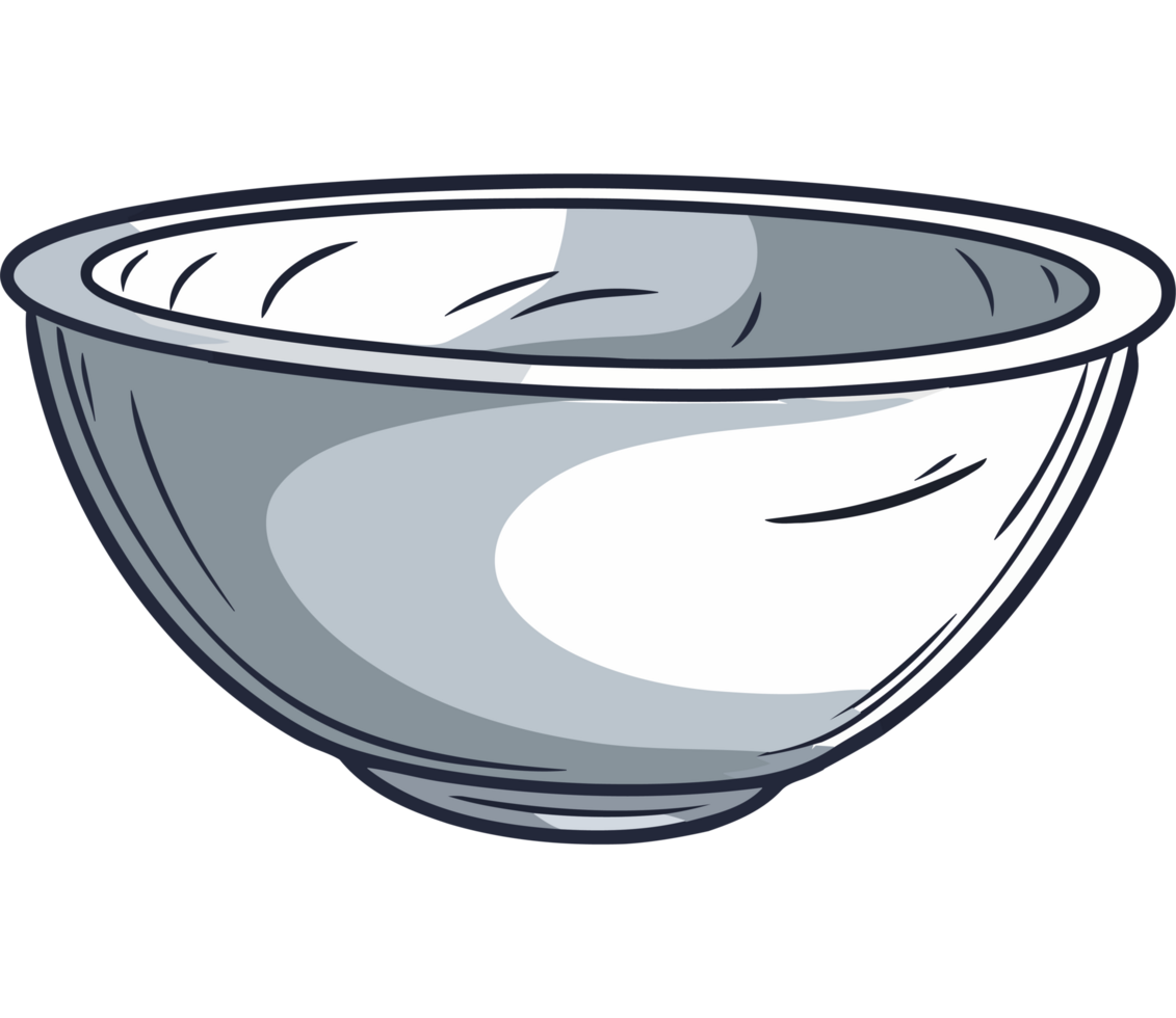 Gourmet crockery bowl element icon isolated png