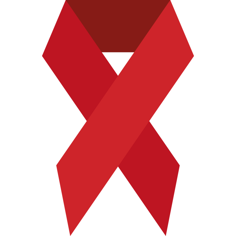 aids day ribbon red element icon isolated png