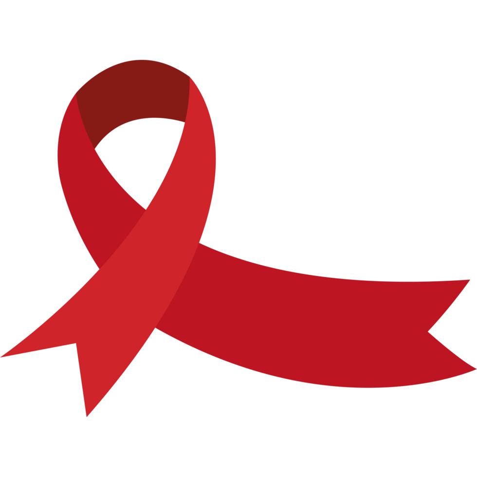 aids day ribbon awareness design element icon isolated png