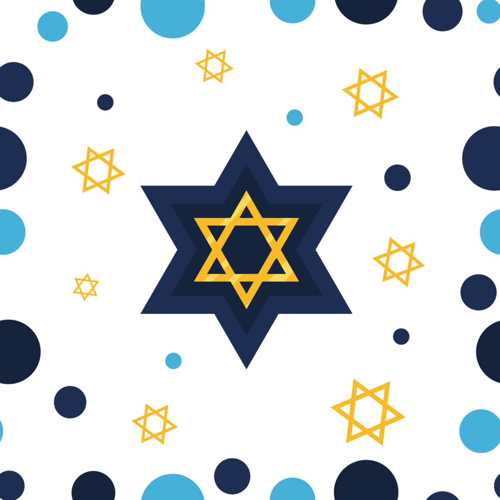 hanukkah background of david stars isolated png