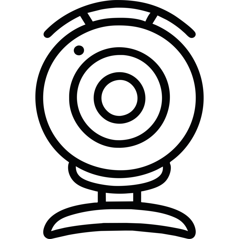 Webcam element icon isolated png